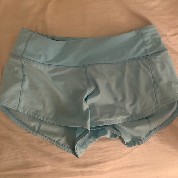 Lululemon speed shorts size 2 rare blue color